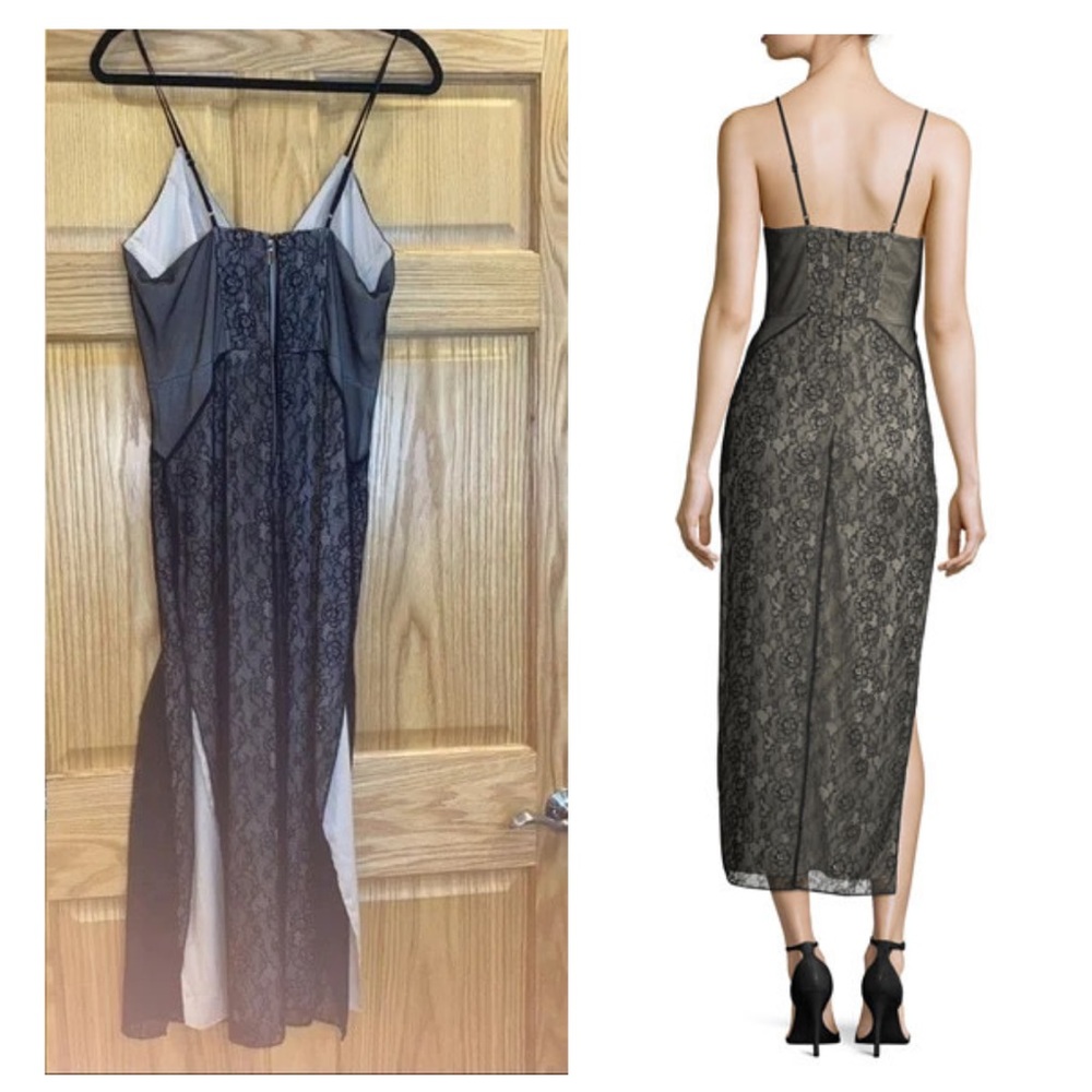 Haute Hippie Black Lace Mini Dress - Picture 2 of 15